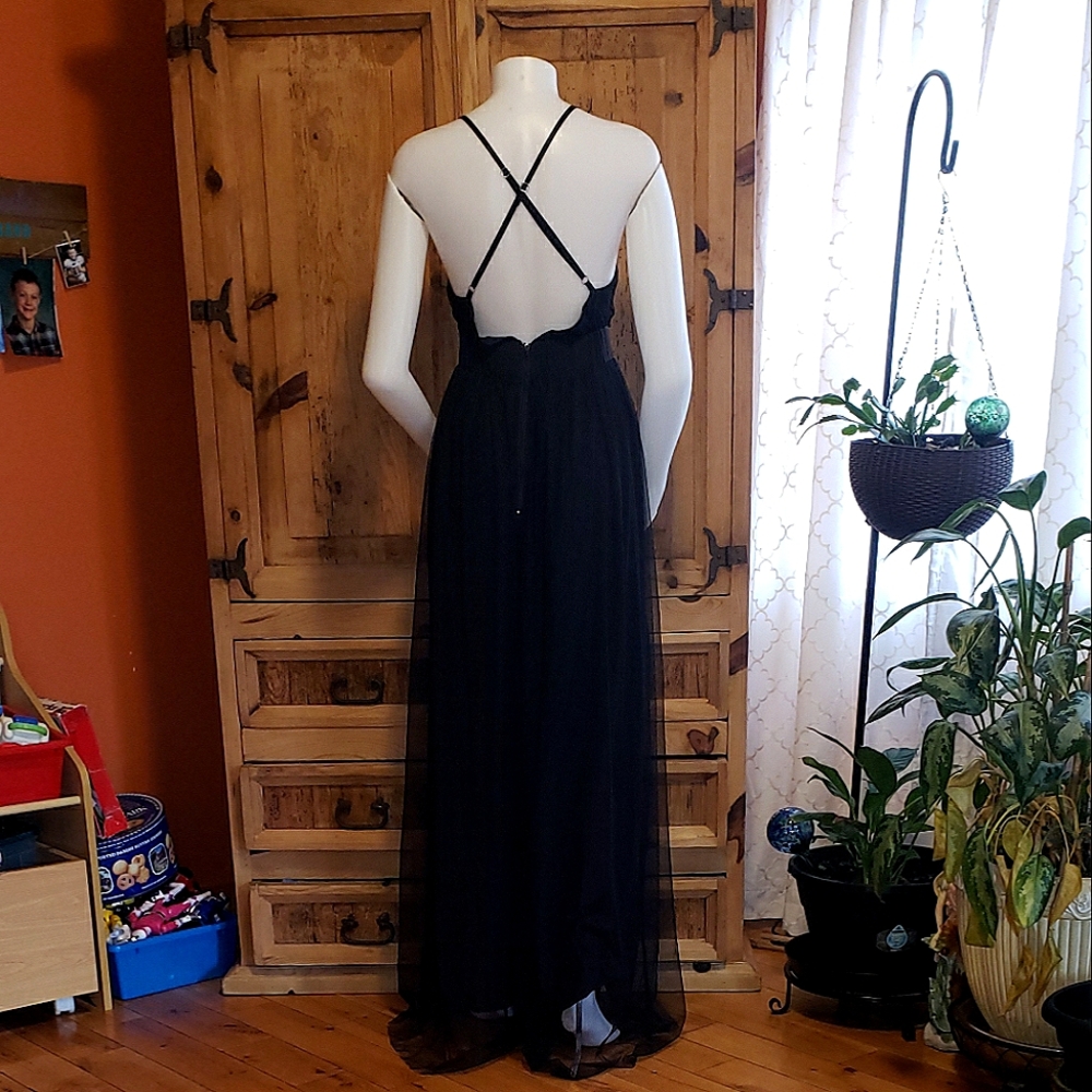 Black maxi dress